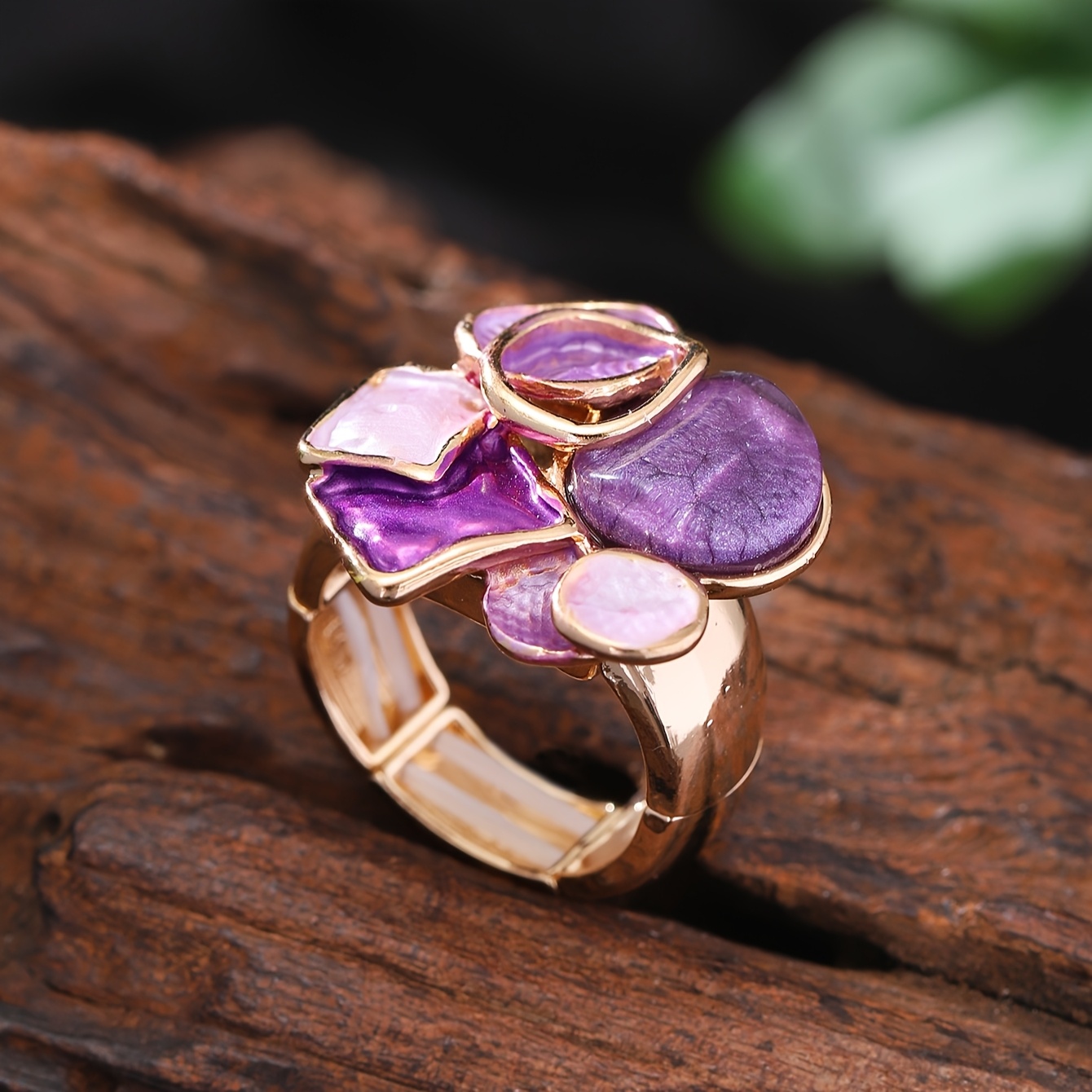 E-shop Eine modische, elegante, geometrische, verstellbare, elastische Ringe für Damen im Boho-Stil, neu für Frühling und Sommer, hergestellt aus