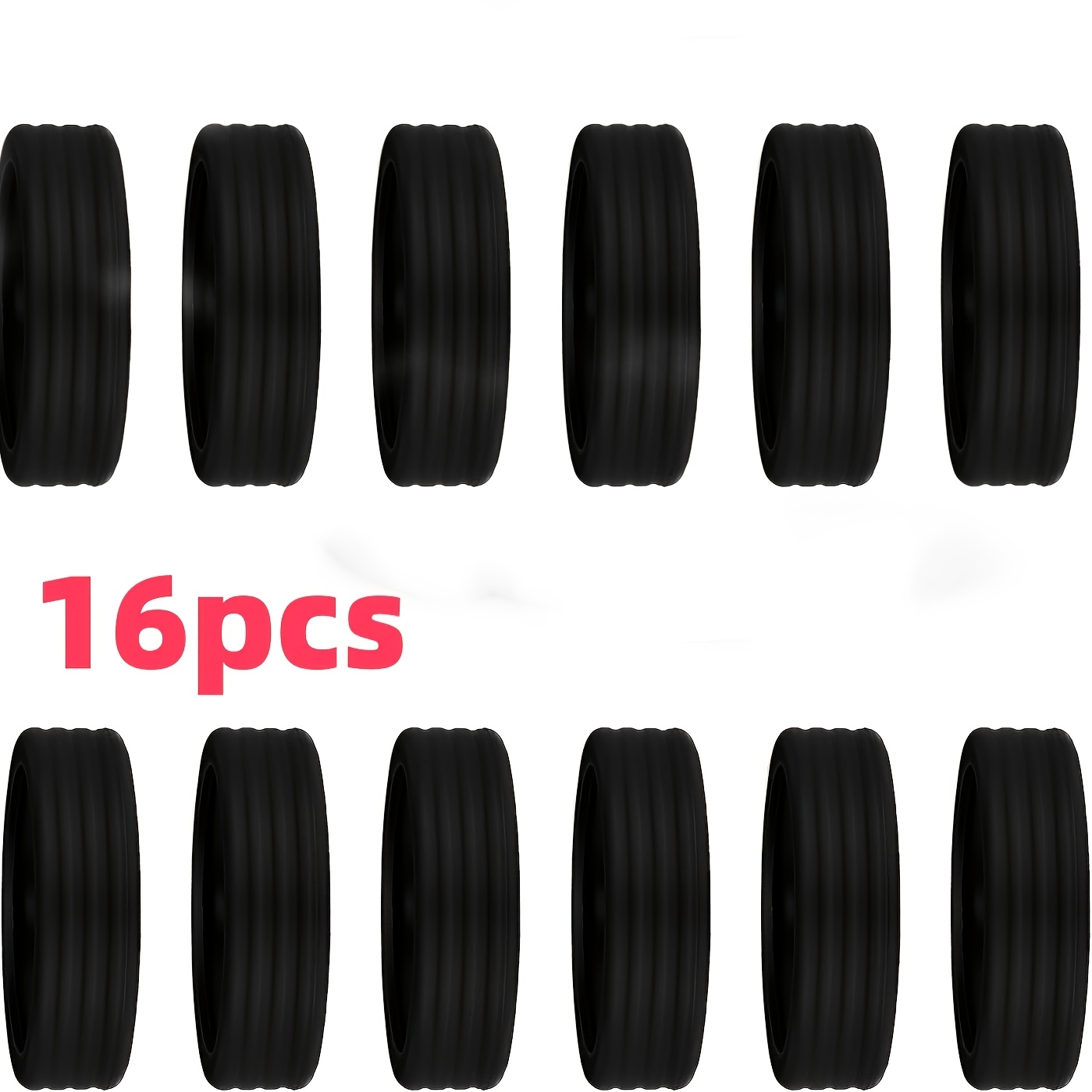 16pcs Suitcase Wheel Covers - , Smooth Rolling , Improve Durability And Protection