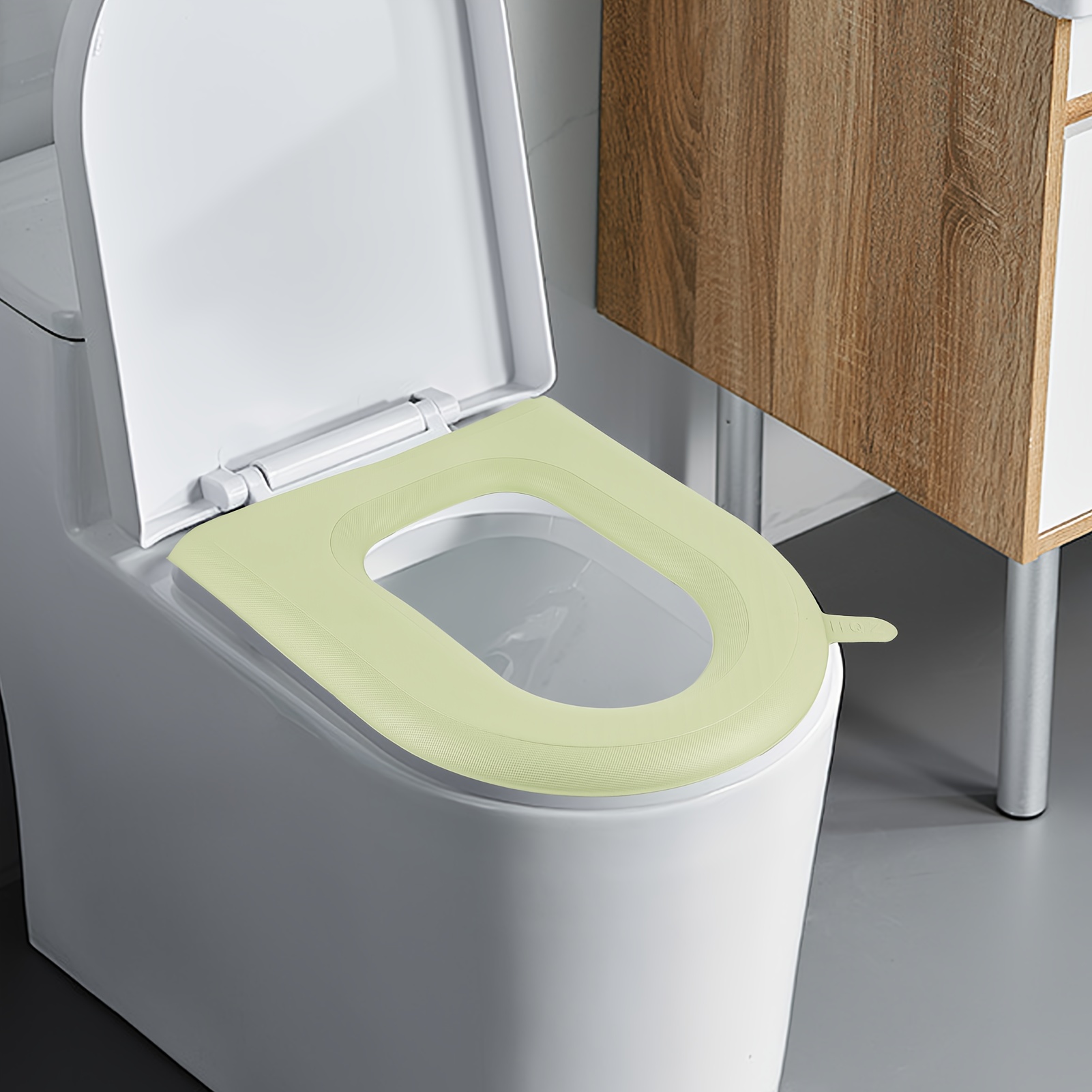 

Portable Eva Toilet Seat Cover With A Handle, Waterproof Foam, Suitable For All , Washable, And Won't Feel Cold In Winter.