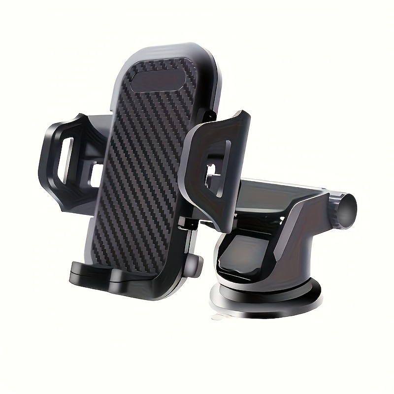 TEMU 360-degree Rotation, 270-degree Swivel Head, Suction Cup Dashboard Mount, Soft Pvc Car Phone Holder - Universal 2-in-1 Smartphone Mounting Clip