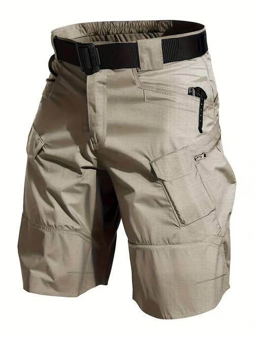 taktische cargo-shorts für herren, mit mehreren , reißfest, verschleißfest , einfarbige sommer-shorts, für wandern im freien, ohne bund