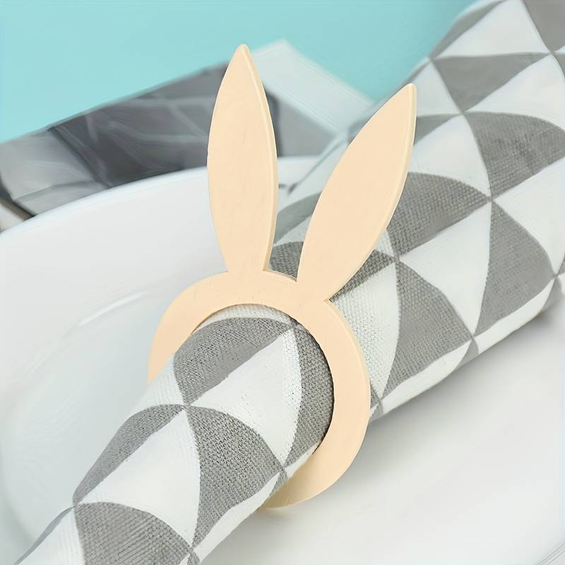 30 Anneaux De Serviette Forme Lapin - Décoration De Table Pour Pâques, Mariages, Fêtes (lot De 30 Pièces)