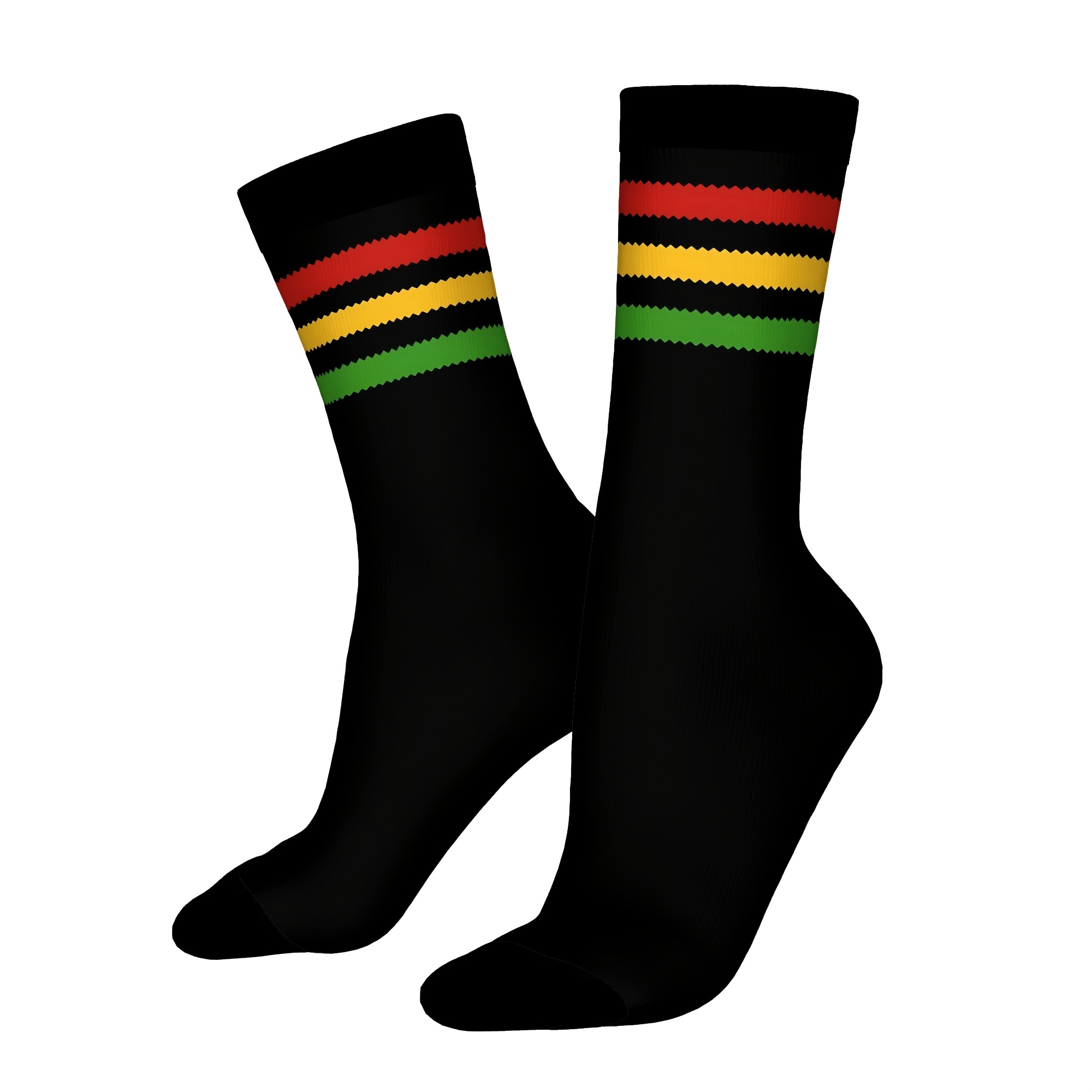 TEMU 2d Print Design Colorful Design Men's Novelty Socks Mid-calf Sock Pattern Prints