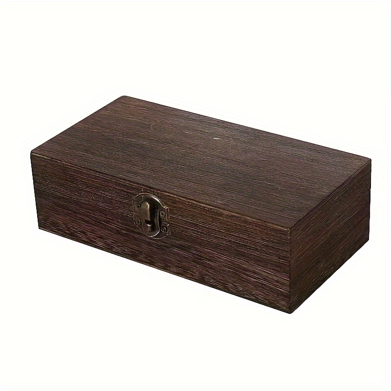 

- Wood Rectangular Storage Box - For & Organizing,