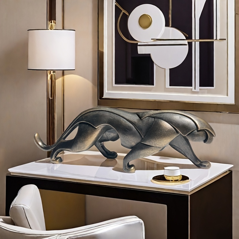 1pc Symbol of Speed And Bravery, Abstract Leopard, Home Table Decoration, Wine Cabinet, Office Decoration, Father'S Day, Mother'S Day Gift, Thanksgiving Gift, Happy New Year, Easter, Spring, Summer