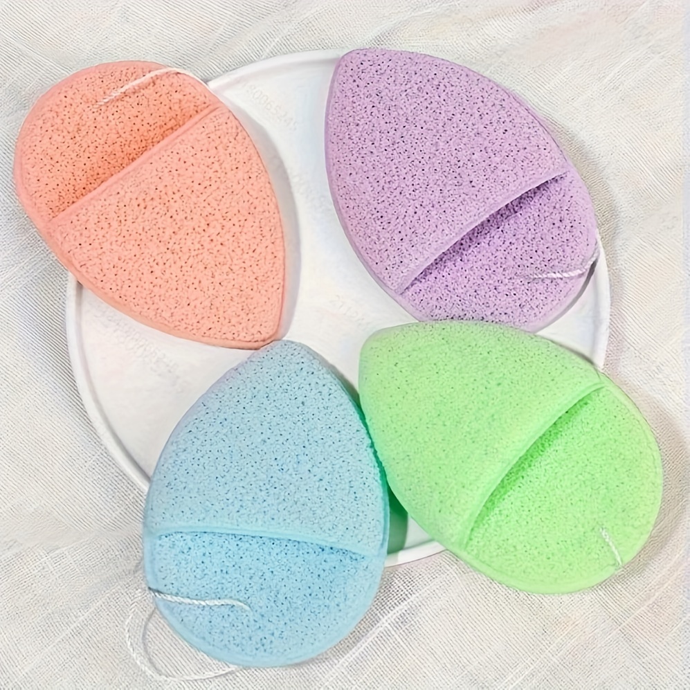

Exfoliating Pocket Face Cleansing Puff Deep Remove Makeup Glove Shape Washing Sponges Facial Skin Care Tools