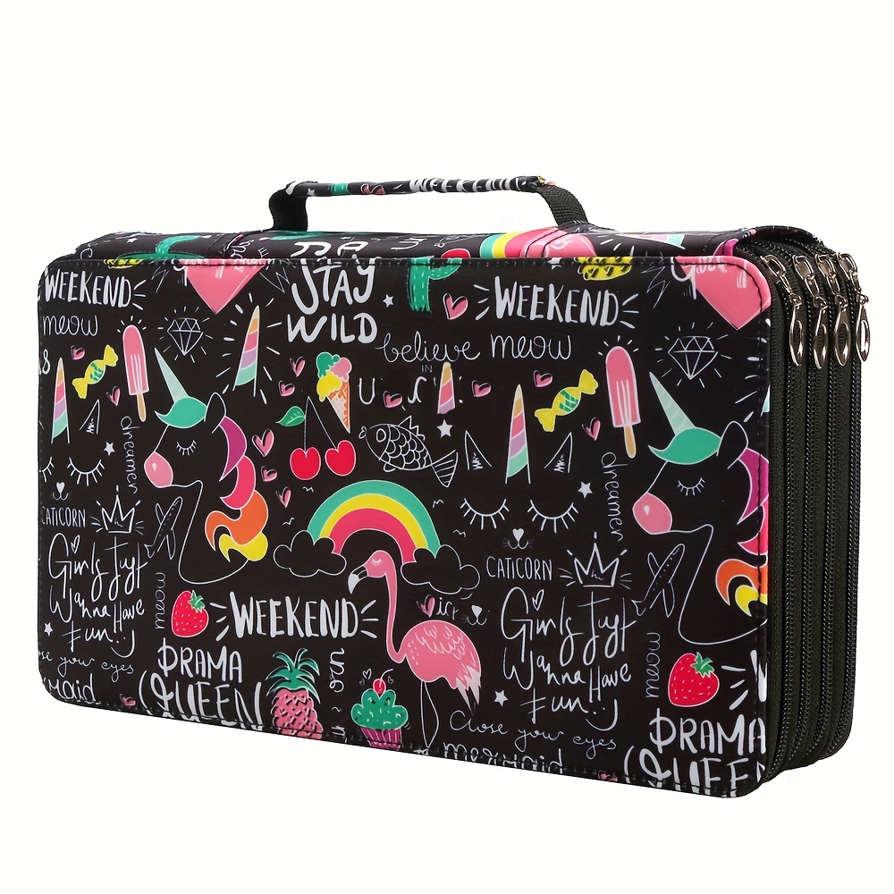 TEMU A Storage Case For 300 Pencils Or 200 Gel Pens Is Suitable For Watercolor Pencils And Gel Pens.