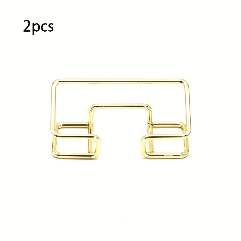 Image of 2pcs Heavy-duty Metal Name Card Holder Suitable For Business Cards - Minimalist Elegant Standing Display, Portable Card For Office Desk, Conference Table, Reception - Metal Card