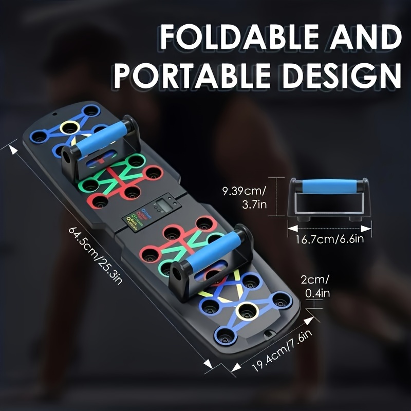 Multifunctional Push-up Board with Timer, Home Workout Equipment, 30+ Exercise Ways Training Board, Chest Muscle Exercise Equipment