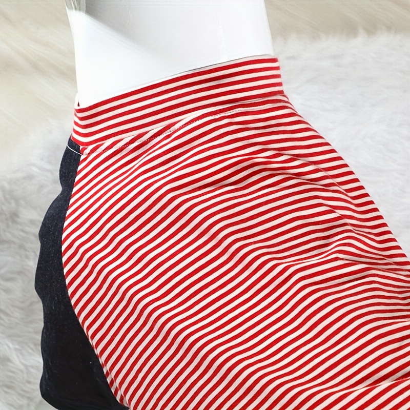 1pc pet t shirt color blocking mixed denim for medium and large dogs Product details 6
