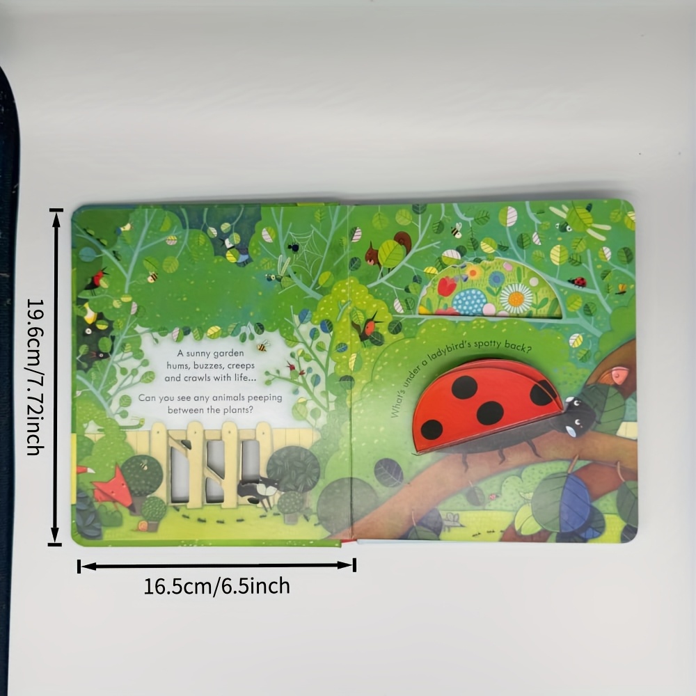Compact Durable "Garden" Cardboard Book for Early Readers
