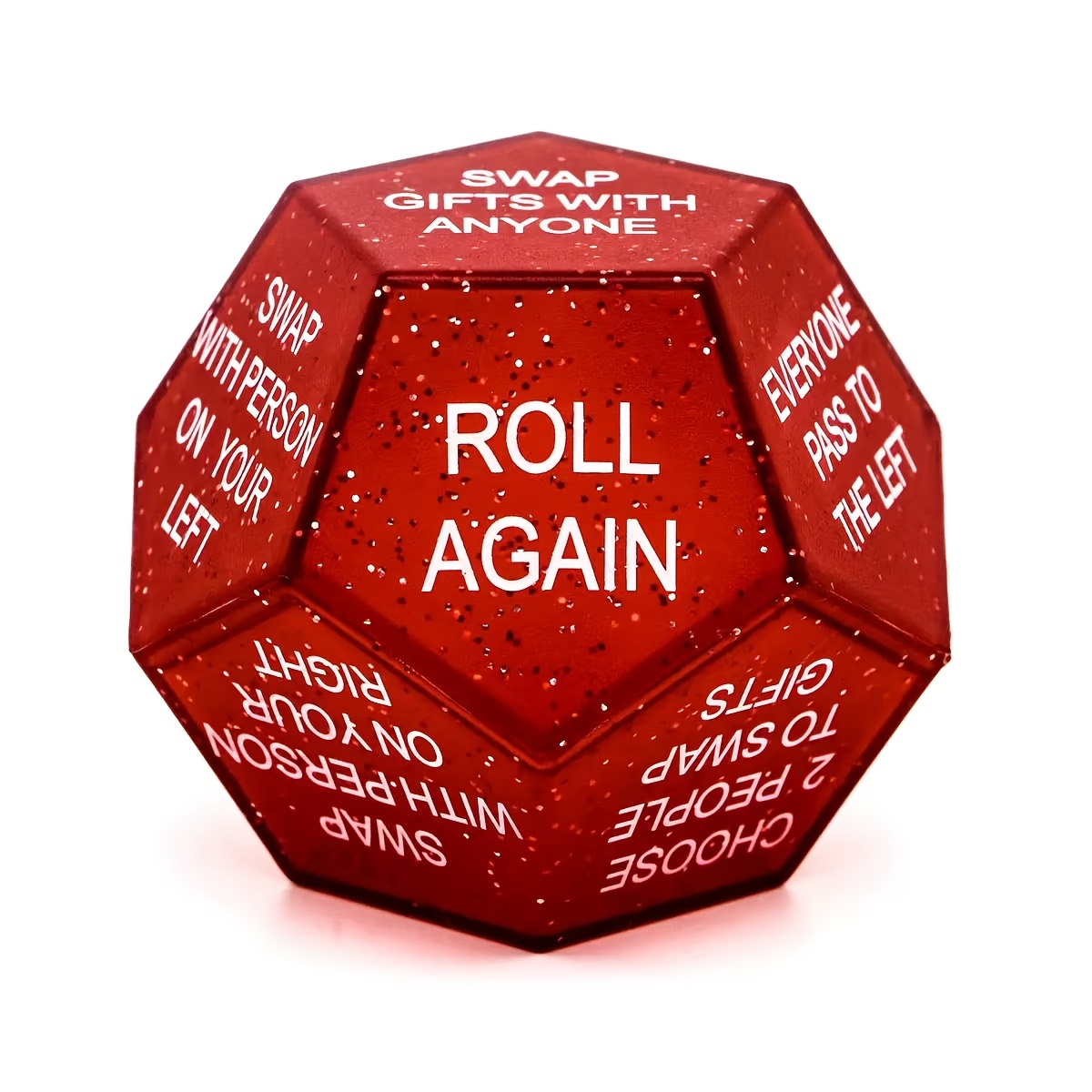 TEMU 2026 New Santa Gift Exchange Dice, 3x3 Inch Gift Exchange Family Game, Christmas Stocking Stuffers, Gift Exchange Dice Game For Christmas,