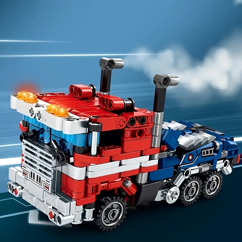 2000+ Pieces Transforming Car Model Robot Building Blocks Toy, STEM Education Construction Set, Transforming Robot Assembly Kit