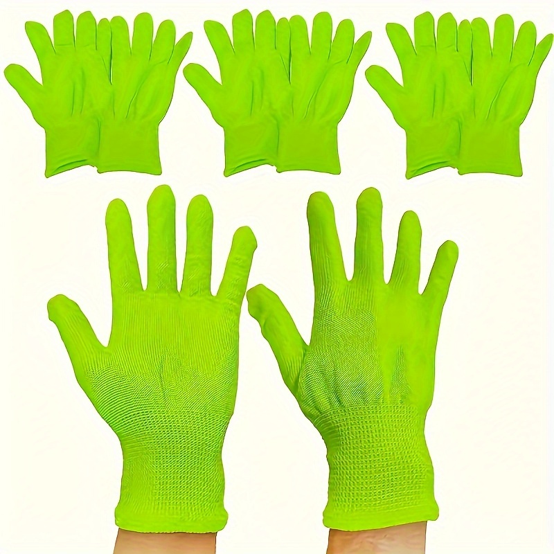 

2- -the- Fluorescent Gloves, , , Striped Pattern, Reusable, Unisex, For , Performances, Novelty , Decor - Or