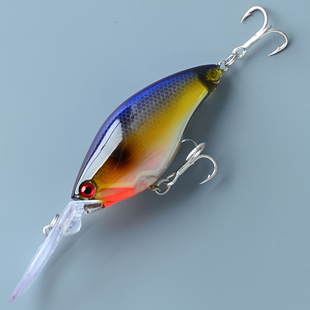 TEMU 1 stuks Premium Minnow Vis Lokmiddel, 7 Kleuren, 4.33In/0.66Oz Duurzame ABS Body, voor Zee & Karper Vissen