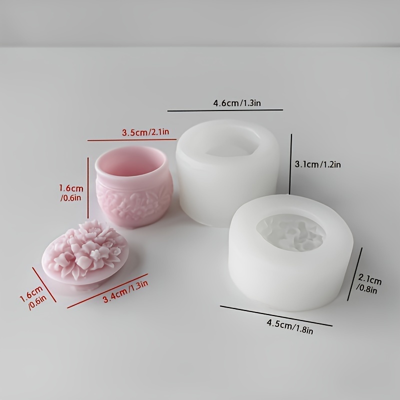 E-shop DIY Rosen-Silikonform, Geeignet für Kristall-Epoxidharz-Aufbewahrungsbox - Bastelwerkzeuge und Zubehör