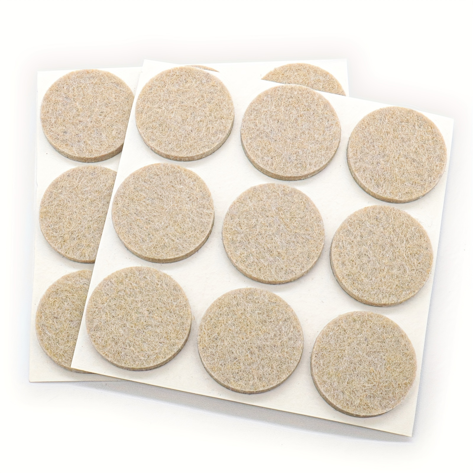 18pcs Self-adhesive Felt Pads For Hardwood Floors - 5mm Thick, Round 30mm Diameter, Noise Reducing & Floor Protection