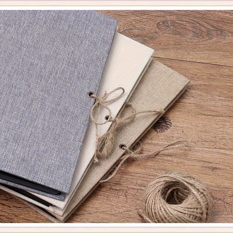 refillable   photo album   linen cover   60     anniversary wedding birthday or christmas gifts details 3