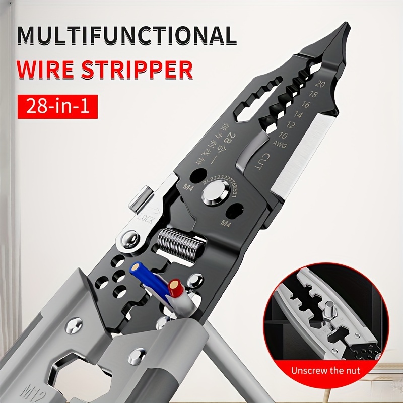 

28 In 1 Multifunction Wire Stripper Wire Terminal Crimping Tool