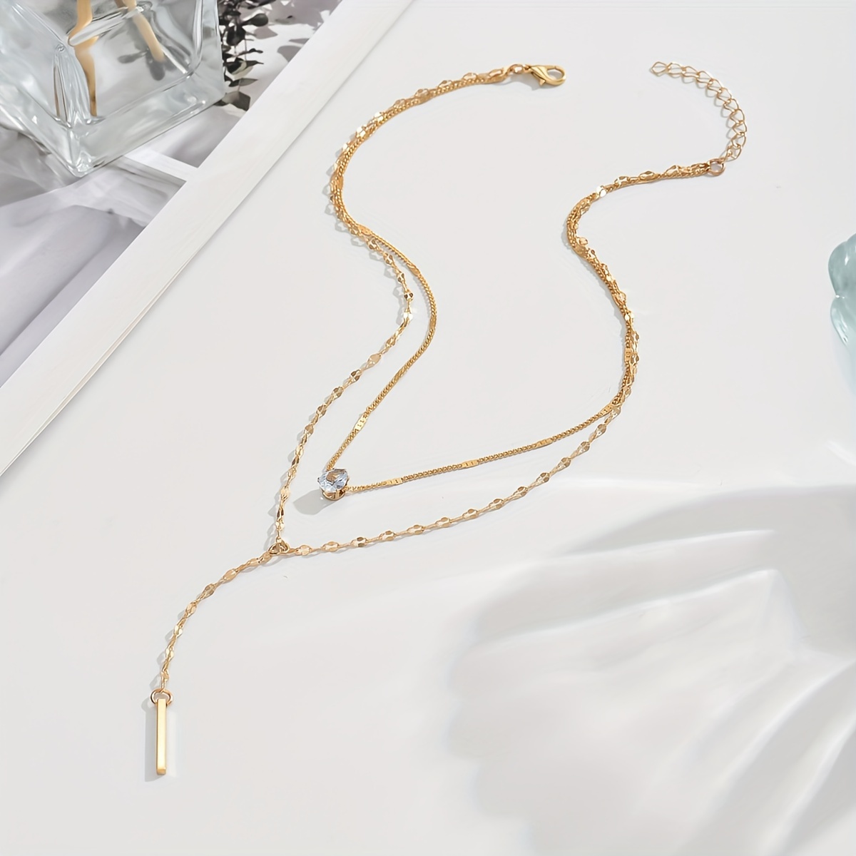 Rhinestone Pendant Necklace