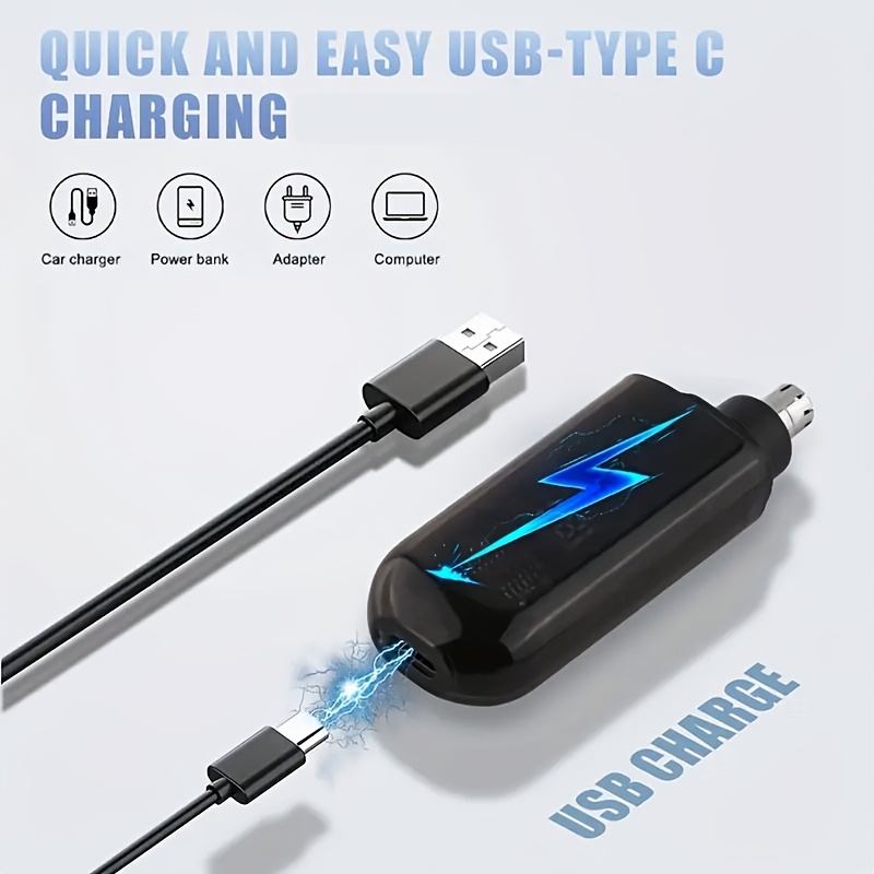 newly charging type for men and women professional nose hair trimming battery double blade easy to clean compact easy to to clean long Product details 3