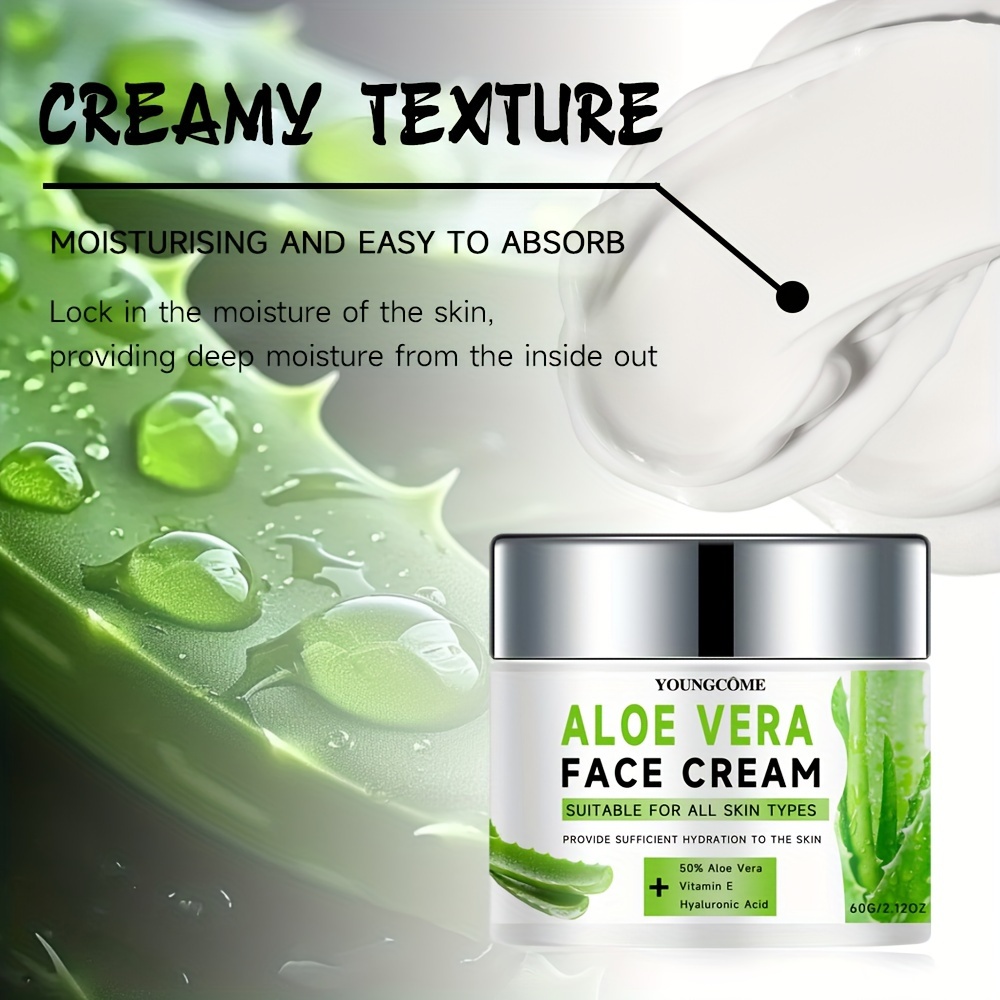aloe vera vitamin e hydrating cream soothing moisturizer dry - Temu