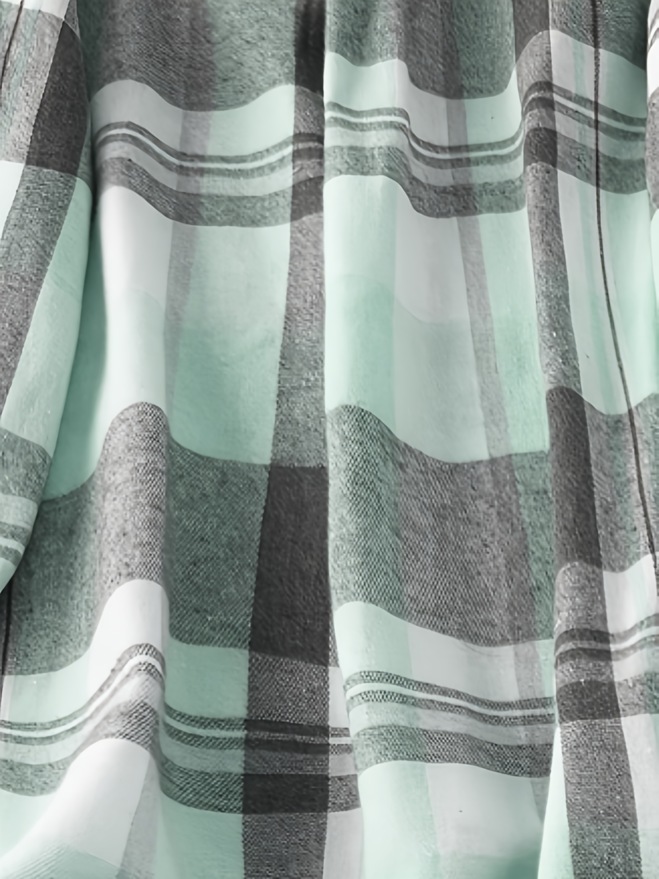 Fashionable Women's Plaid Long-Sleeve Shirt with Roll-Up Cuffs, Elegant Blouse, Women's Top, New Spring Women's Clothing