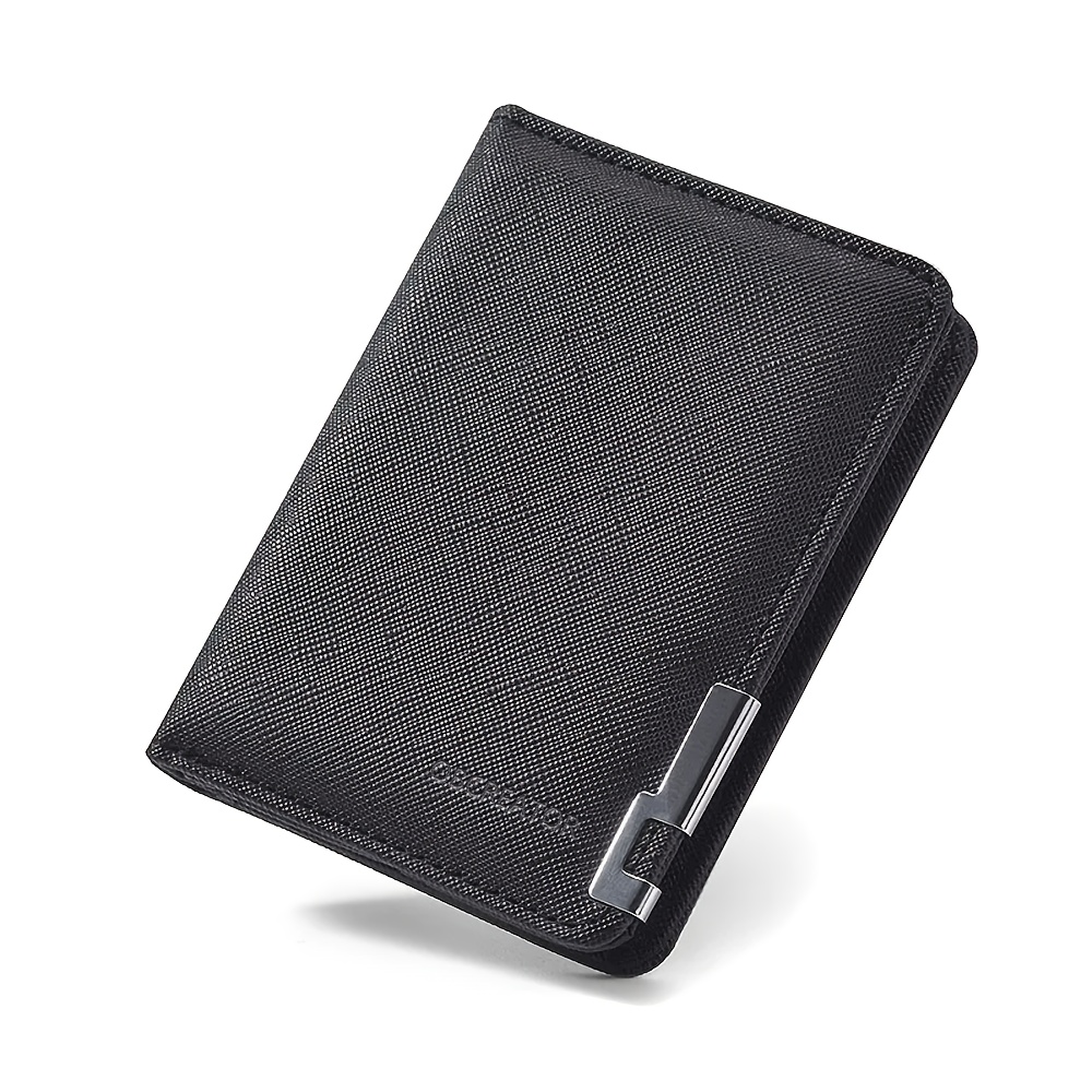 TEMU Men's Pu Wallet With Multiple Card Slots