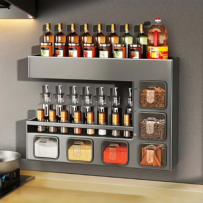Heavy-duty Wall-mounted Kitchen Storage, High-quality Spice Rack, Wall-mounted Spice Rack, Wall-mounted Kitchen Spice Rack, Gift For