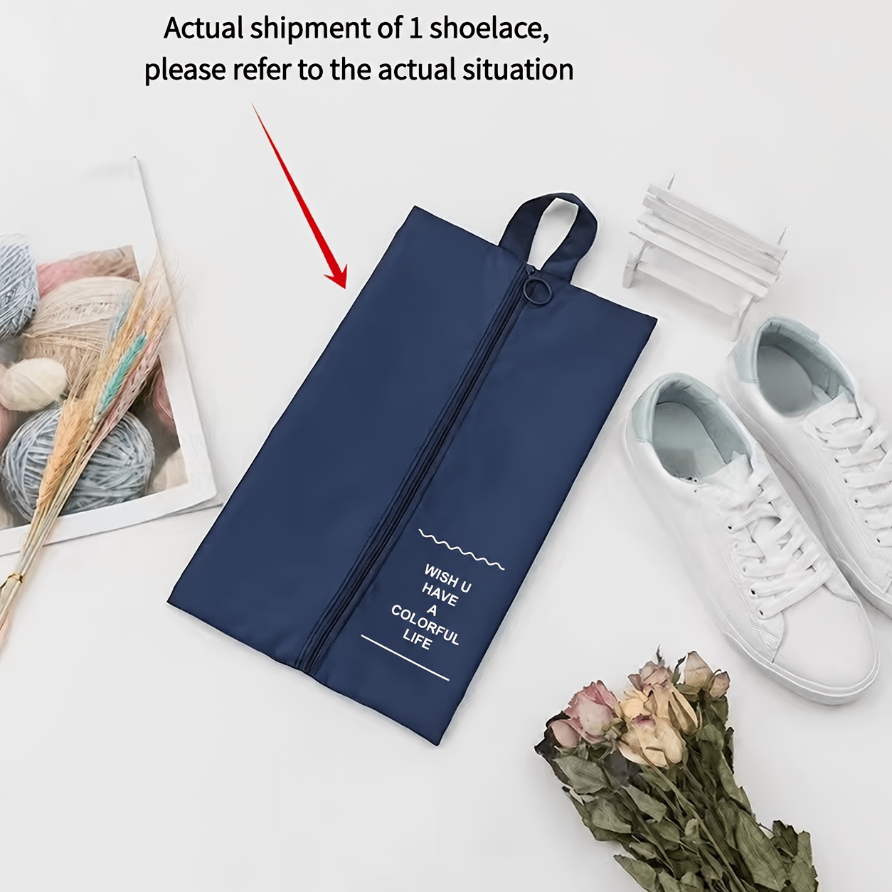 TEMU Sac à chaussures de voyage, sac de rangement à chaussures portable avec poignée, convient pour de sport, les bagages, les chaussures de sport,