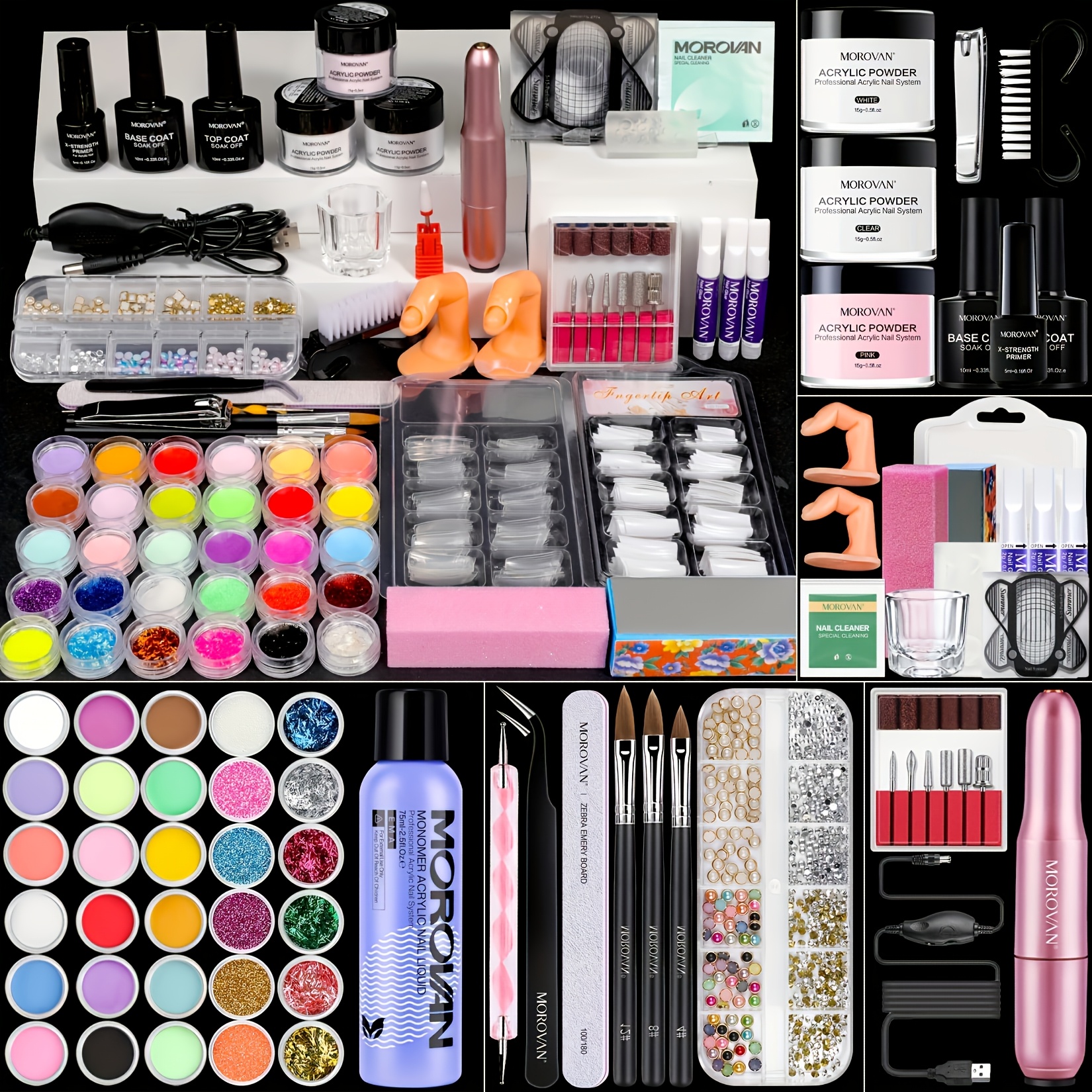 Full acrylic nail starter kit discount