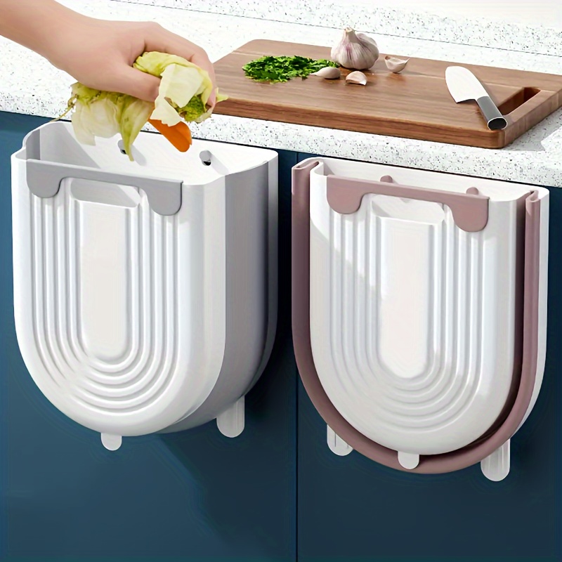 

-saving Trash Can - , For Kitchen & Bathroom - Plastic, No Needed