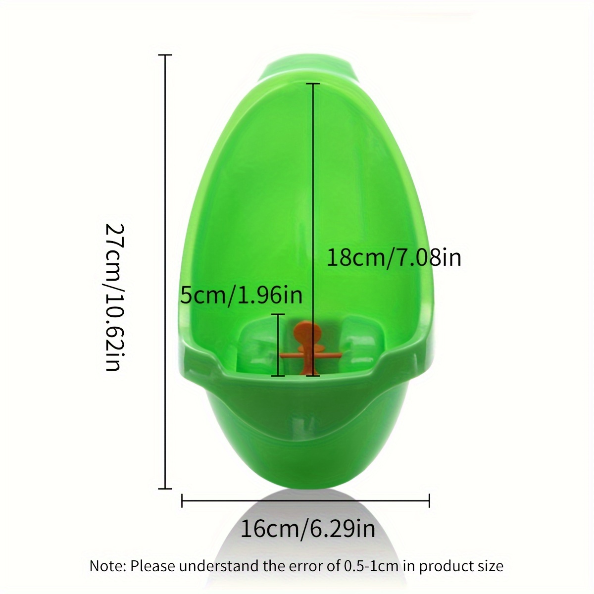 1pc frog shaped potty training urinal wall mounted polypropylene material kid friendly design with whirling target easy   7 08x6 29x10 62 inches details 6