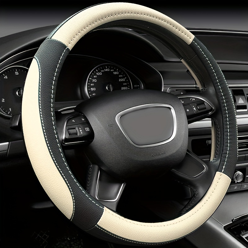 

Universal Car Steering Wheel Cover, 38cm/15in, Anti-slip And Wear-resistant