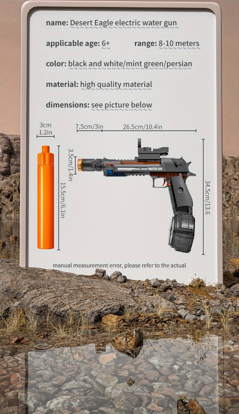 1/2 Pack Electric Water Guns for Adults And Kids, Automatic Water Spray Guns with Range Up to 32 Feet, Summer Outdoor Beach Swimming Super Water Gun Toys, Gift for 3 4 5 6 7 8 9 10 11 12 Years Old