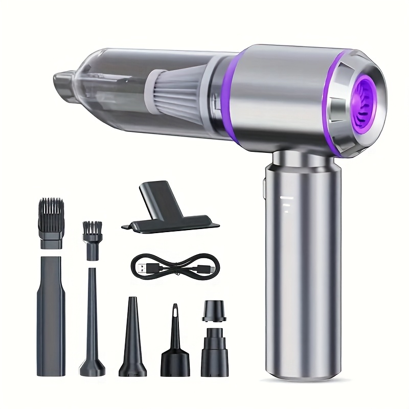 E-shop 4-in-1 Luftstaubabsauger, ein kabelloser Handstaubsauger für den Heimgebrauch, mit Saug, - und Luftblase-Funktionen. Diese tragbare