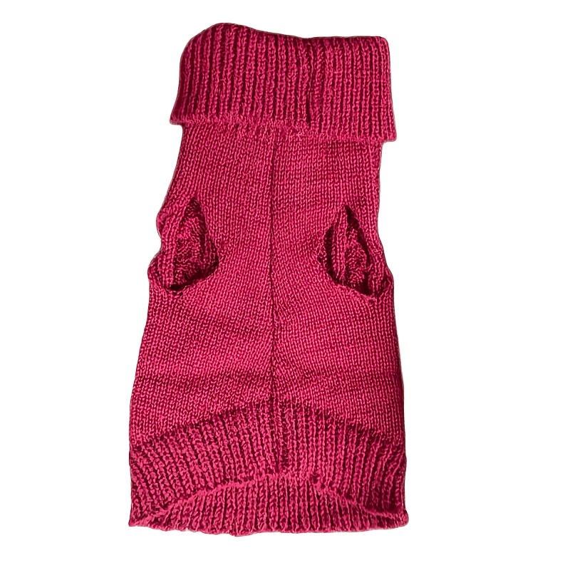 cross border   leg casual elastic solid color multi style full twist knit comfortable teddy bichon dog sweater Product details 0