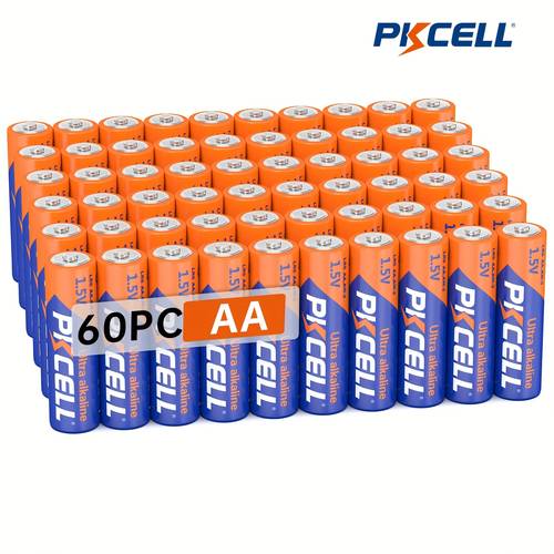 60 stück aa batterien ideal für pc zubehör (maus, tastatur) & smart home (fernbedienung, waage, uhr) - 1.5v hochwertige batterien im saver pack