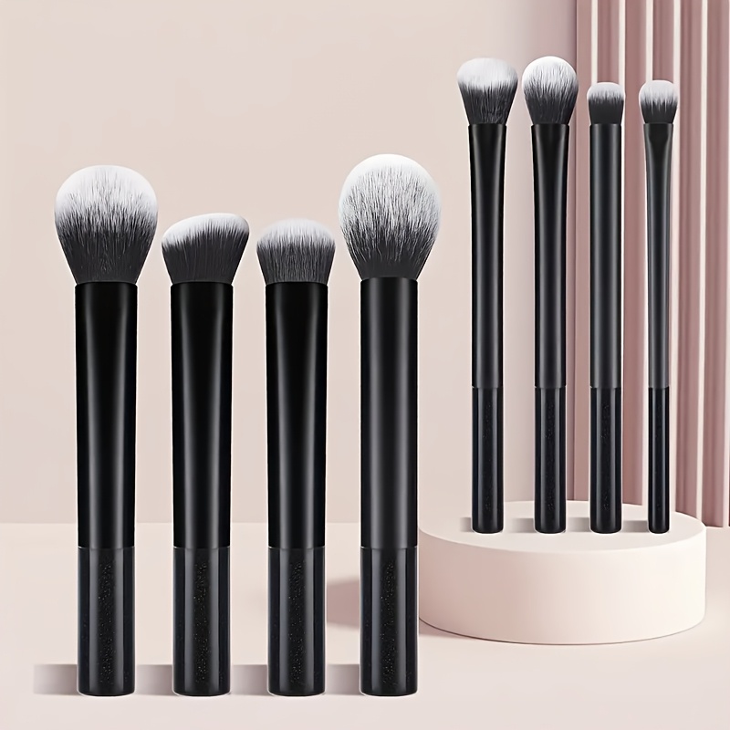 

8pcs Fun Portable Multi-functional Makeup Brush Set, Including Foundation Brush, Blush Brush, Contour Brush, Eyeshadow Brush, Highlight Brush And Other Makeup Tools, Suitable For Types