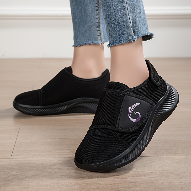 TEMU Women's Plus Size Wide Fit Casual Sneakers. Adjustable Length And Width For A Fit. Designed For With Wide, Swollen, Or High-arched Feet,