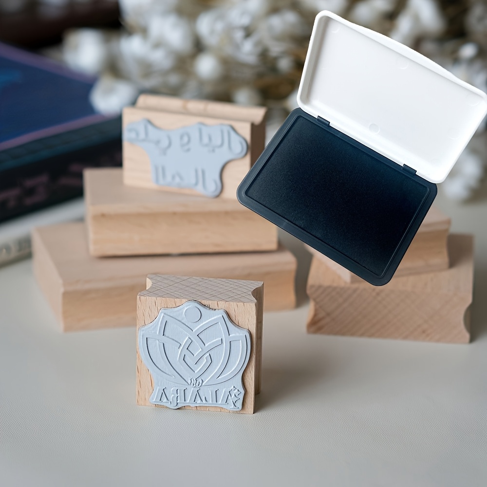 Personalized Wooden Stamp with Custom Logo/Portrait/Text