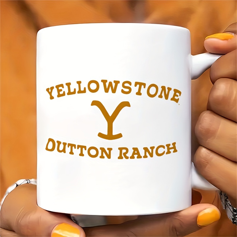 

1pc, 3a Grade, Yellowstone Fun Camping Mug, 11oz Ceramic Water Cup, Gift Coffee Cup, Decorative Cup, Ideal Birthday And Holiday Gift, Perfect For Office/family Life/party Gift,/wedding Gift