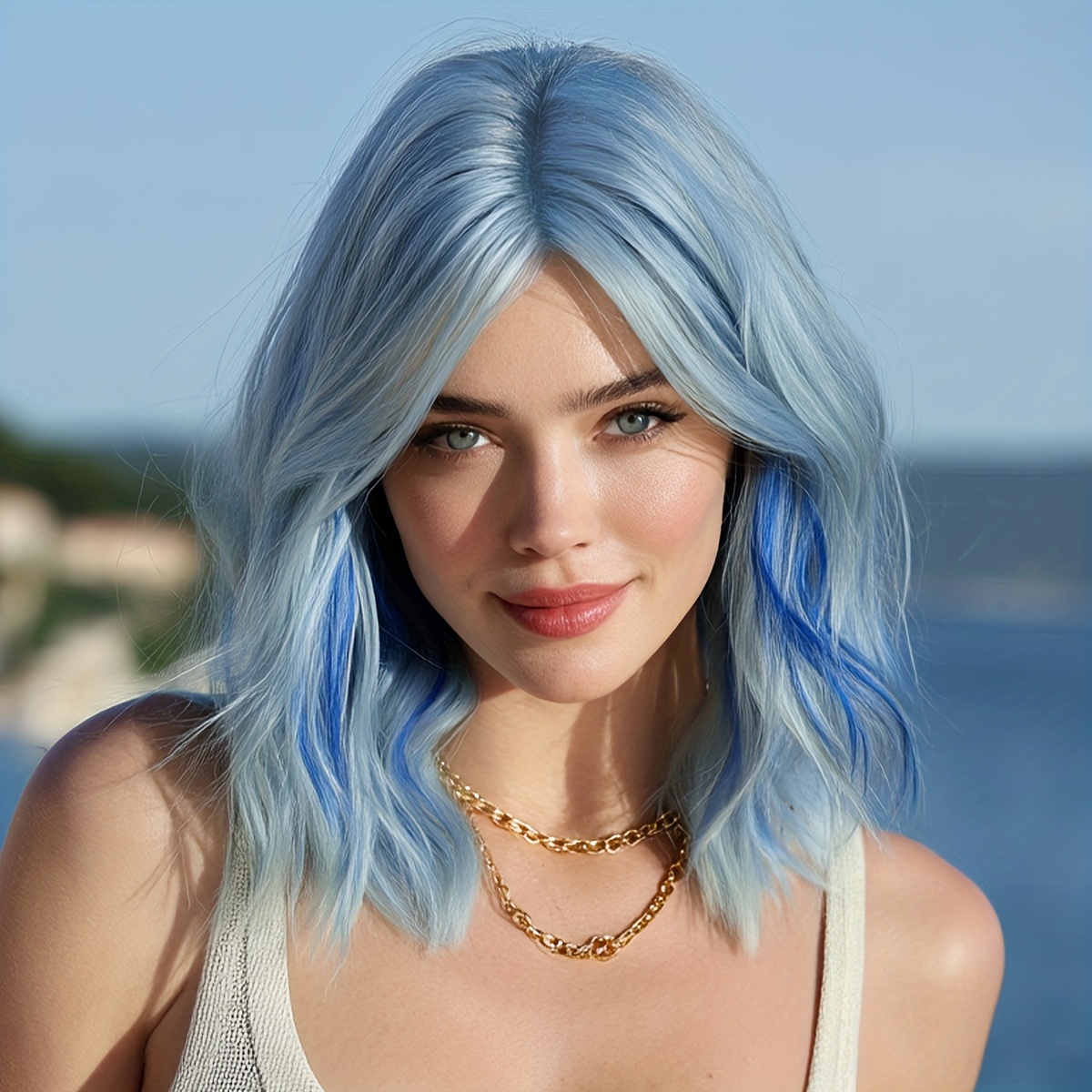 Long Wigs Natural Looking High Quality Fiber Synthetic Fluffy Curly Wigs For Fashion Women Cosplay Costume Use
