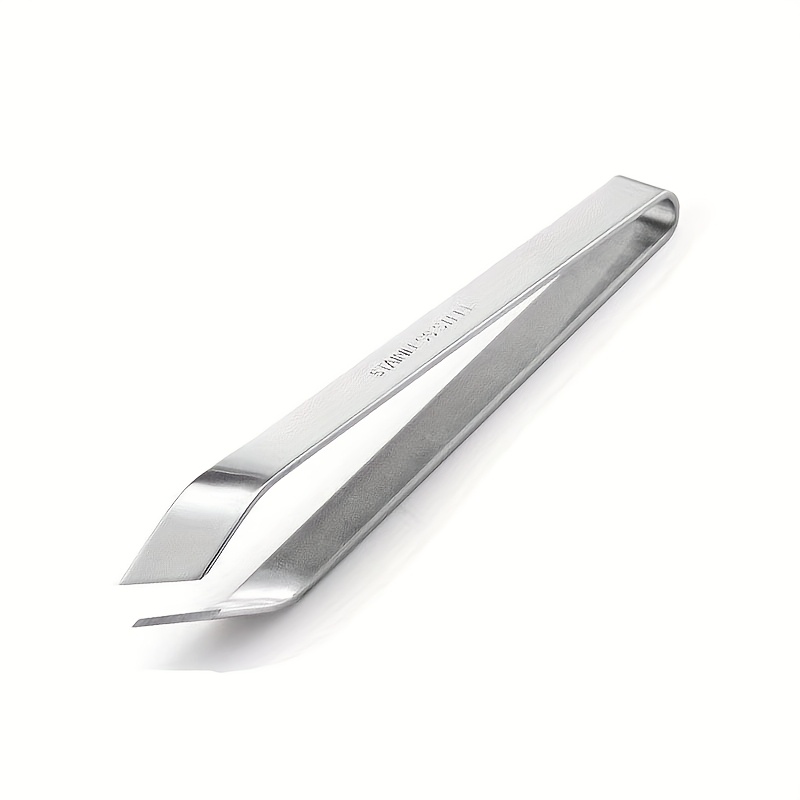 TEMU 1pc Stainless Bone Tweezers For Grilling, Seafood Removal Tongs, Barbecue Tools, Salad.