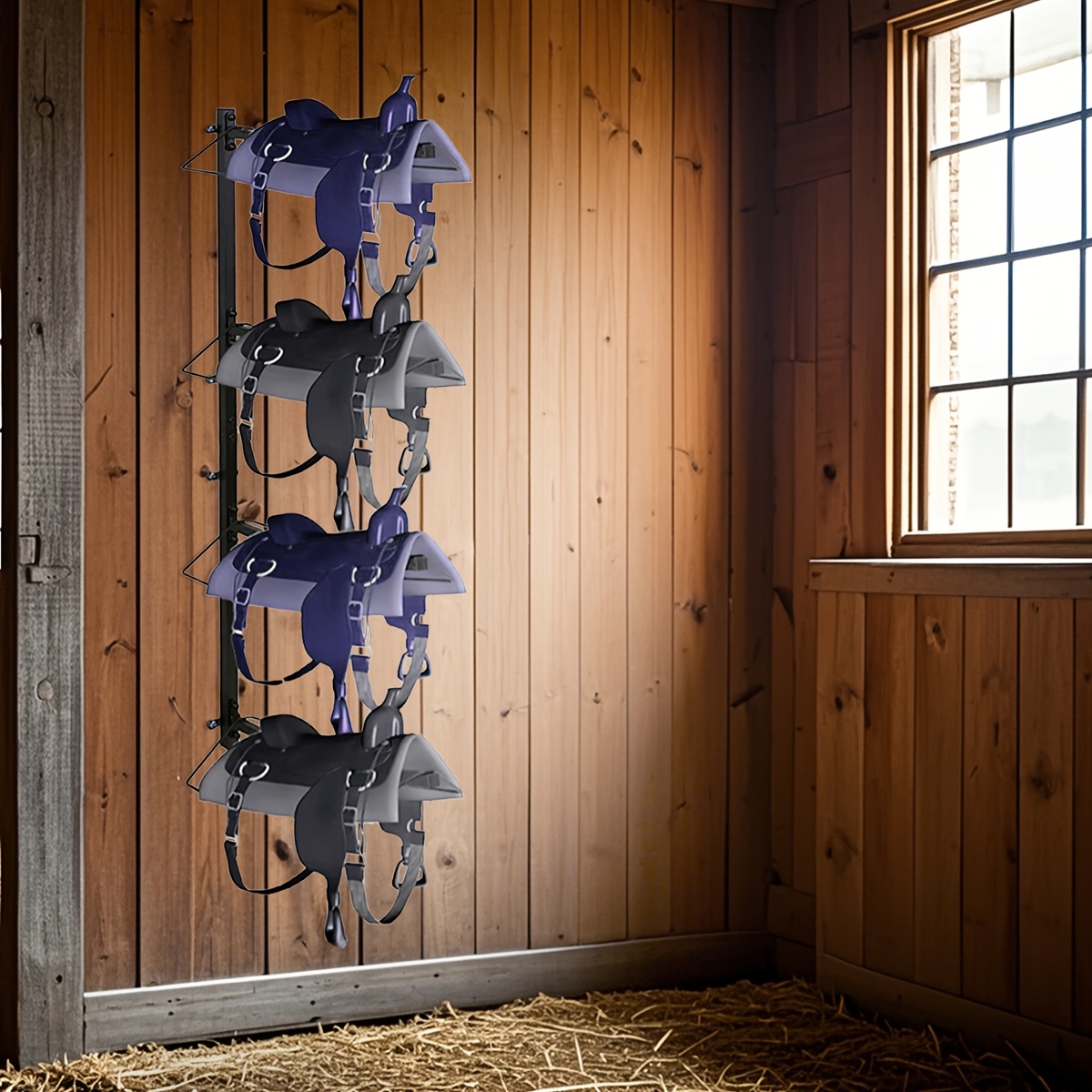 Support De Selle Pour Chevaux – Occasion, Marque Inconnue, Manque Un Peu De Peinture