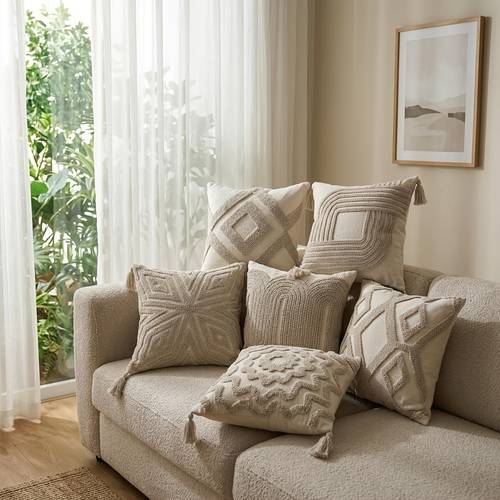 taie de coussin de canapé de style de luxe pour salon, coussin de à poils bouclés géométriques, traversin de chevet avec insert