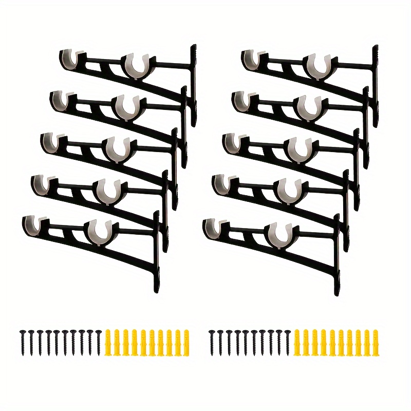 

Curtain Rod Set: 3/4/6/10 , Curtain Rod Fixing , Curtain Rod , - Iron