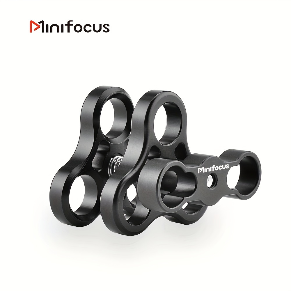 Image of 1'' Aluminum Alloy Triple Holes Ball Clamp Mount For Underwater Diving Light Tray System, Photography Diving , 360° Clip For Action Flashlight System