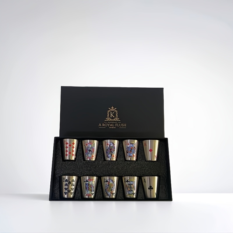 TEMU Stainless Steel Cocktail Glasses, Rum Glasses, Whiskey Glasses, Gift Packaging To Make You More Convenient While , Reusable, Hand Wash Only,