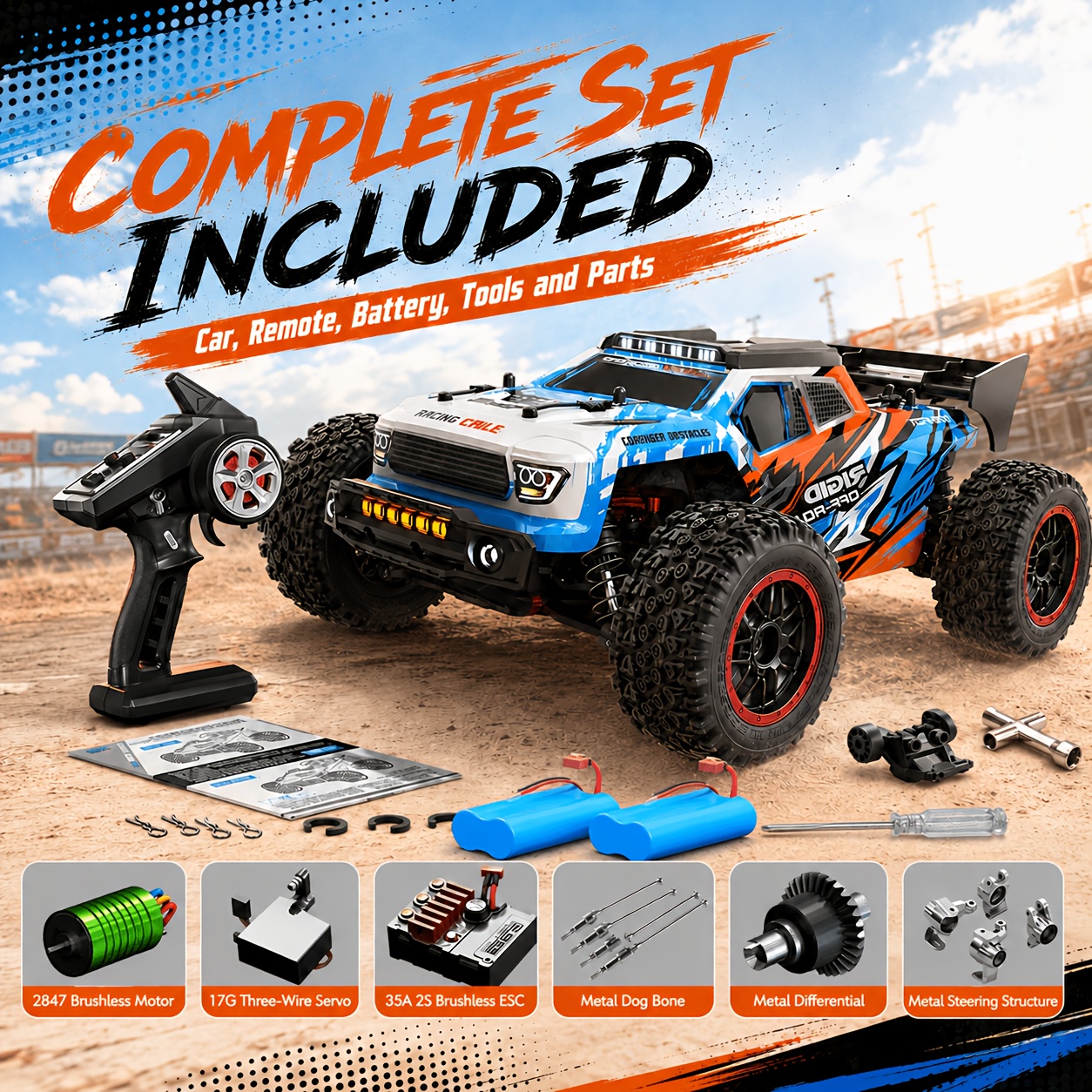 Brushless Rc Car, 1:16 4wd, 85km/ Speed. Not A Toy, For Professional Enthusiasts/collectors / Sports Competition Use